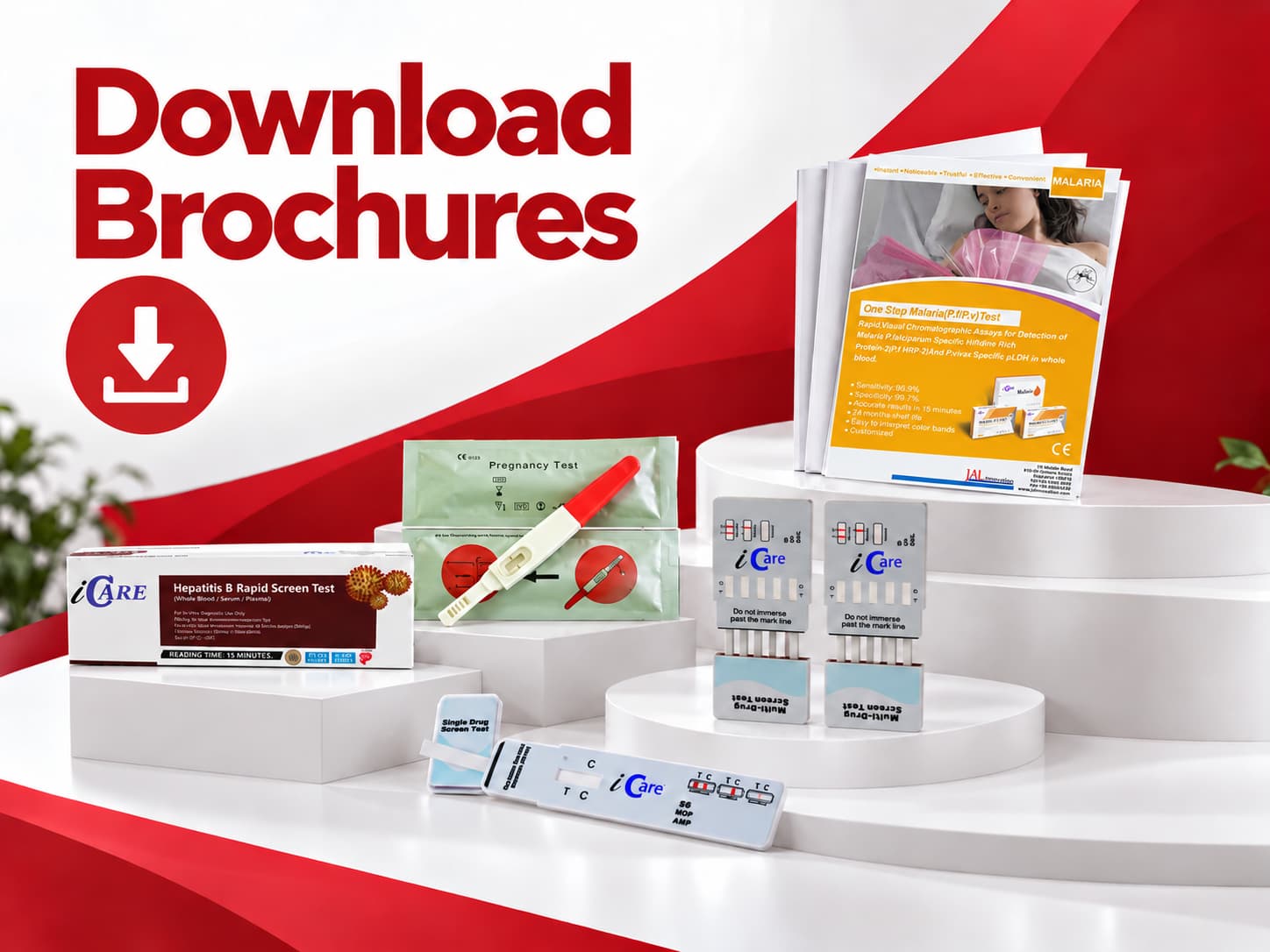 JAL Innovation Company Brochure, along with Brochures of STD Rapid Test Kits, HIV 1